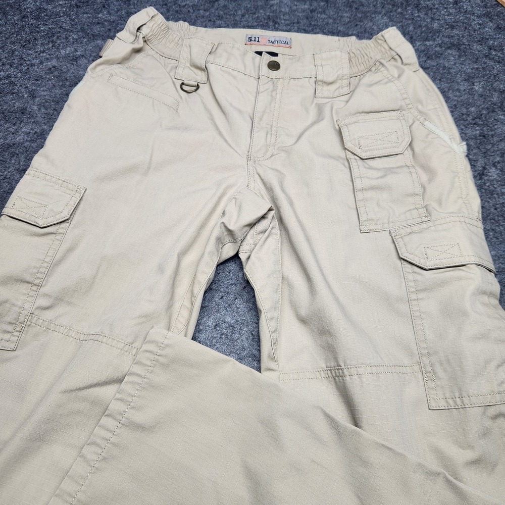5.11 Tactical Womens Khaki Ripstop Multi Pocket Cargo Pants Taclite 6 Regular